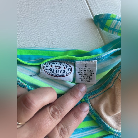 Carolina blues large/ medium two piece bathing suit - Picture 5 of 11